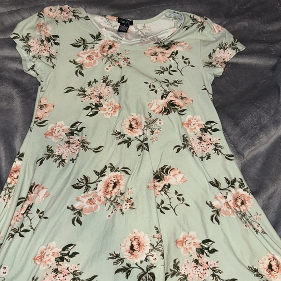 Rue 21 Floral Dress Small Green - Picture 6 of 7